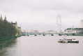 The Houses of Parliament and the London Eye seen from Lambeth Bridge - 2005