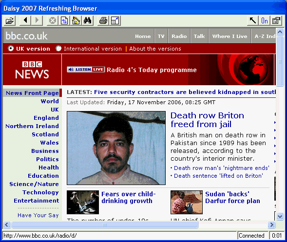 Refreshing Browser